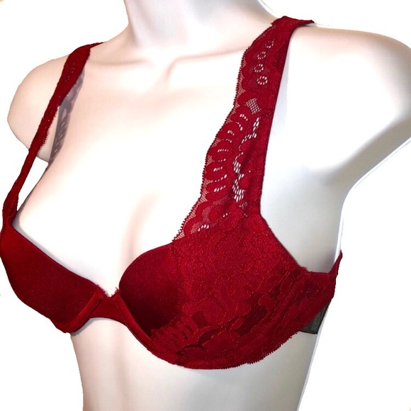 H&M Other - H&M Padded Underwire Red Bra Sz 34A